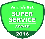 Erbert Lawns, Inc. received Angie's List Super Service Award 2016
